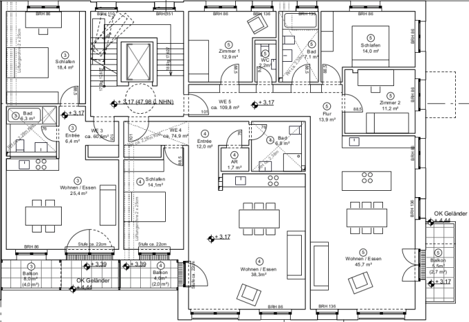 Grundriss 1. Obergeschoss