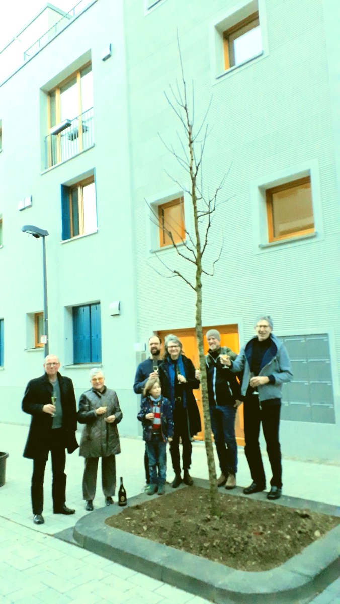 Die Straßenbäume sind da - das muss gefeiert werden