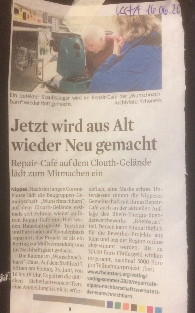 Repair Café - KSTA Artikel
