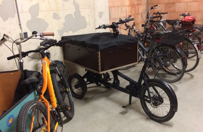 Das chike in unserem Fahrradraum