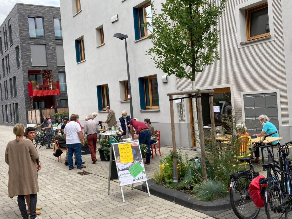 Szene vom Repair Cafe am 28. August 2020