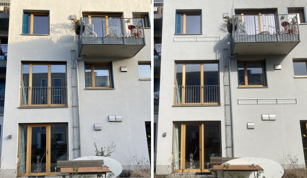 Vorher - nachher Vergleich