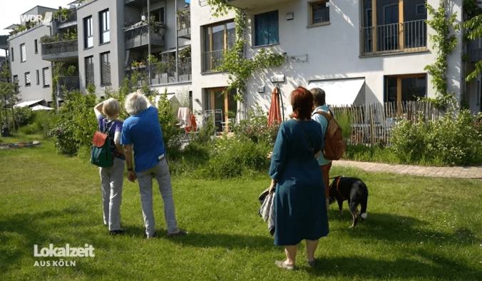 Screenshot aus der WDR-Lokalzeit vor unserem Haus